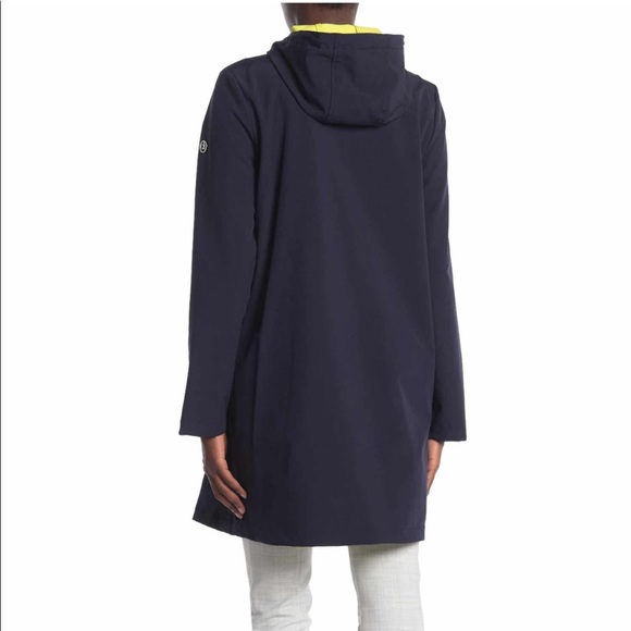 Calvin Klein Soft Shell Hooded Jacket Navy Blue M - Picture 2 of 3